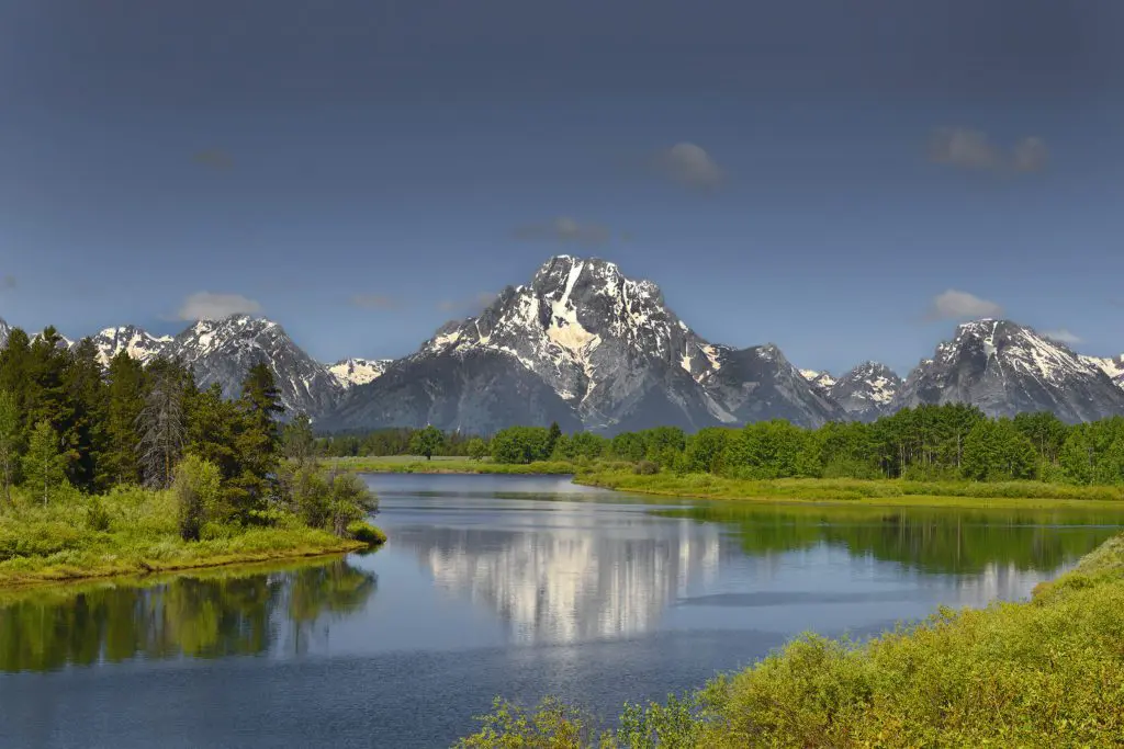 Snake River is in Grand Teton National Park in northwestern Wyoming