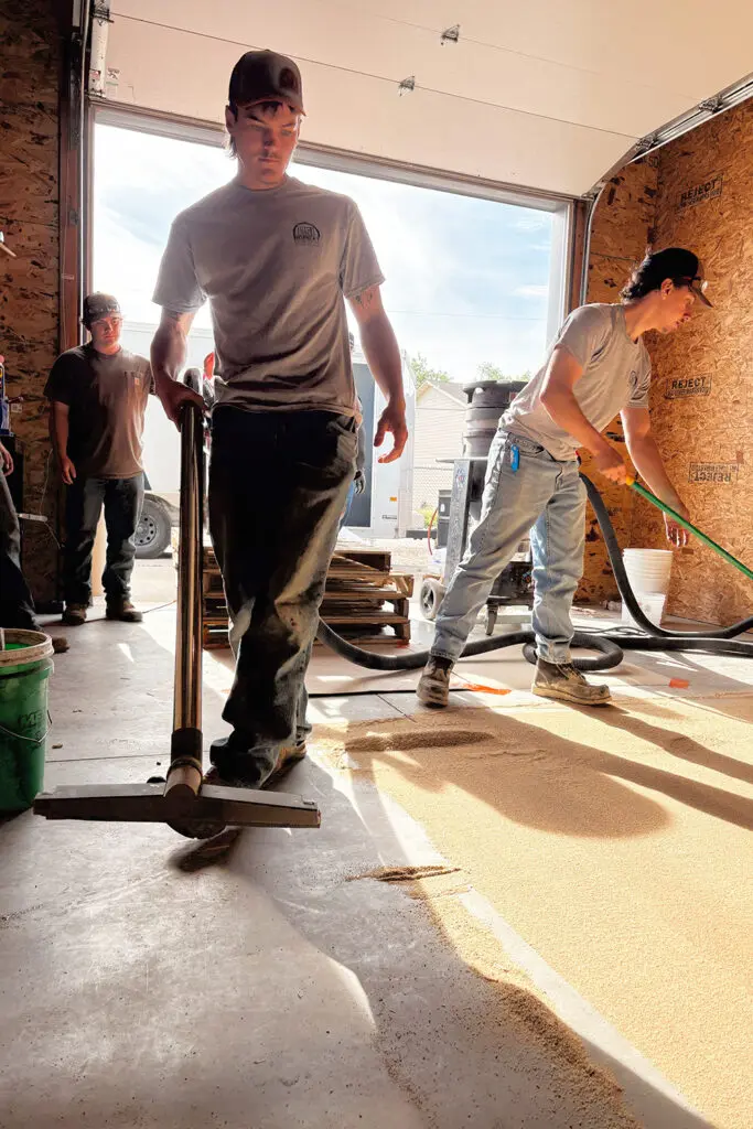 Prepping Garage Floor for New Coating